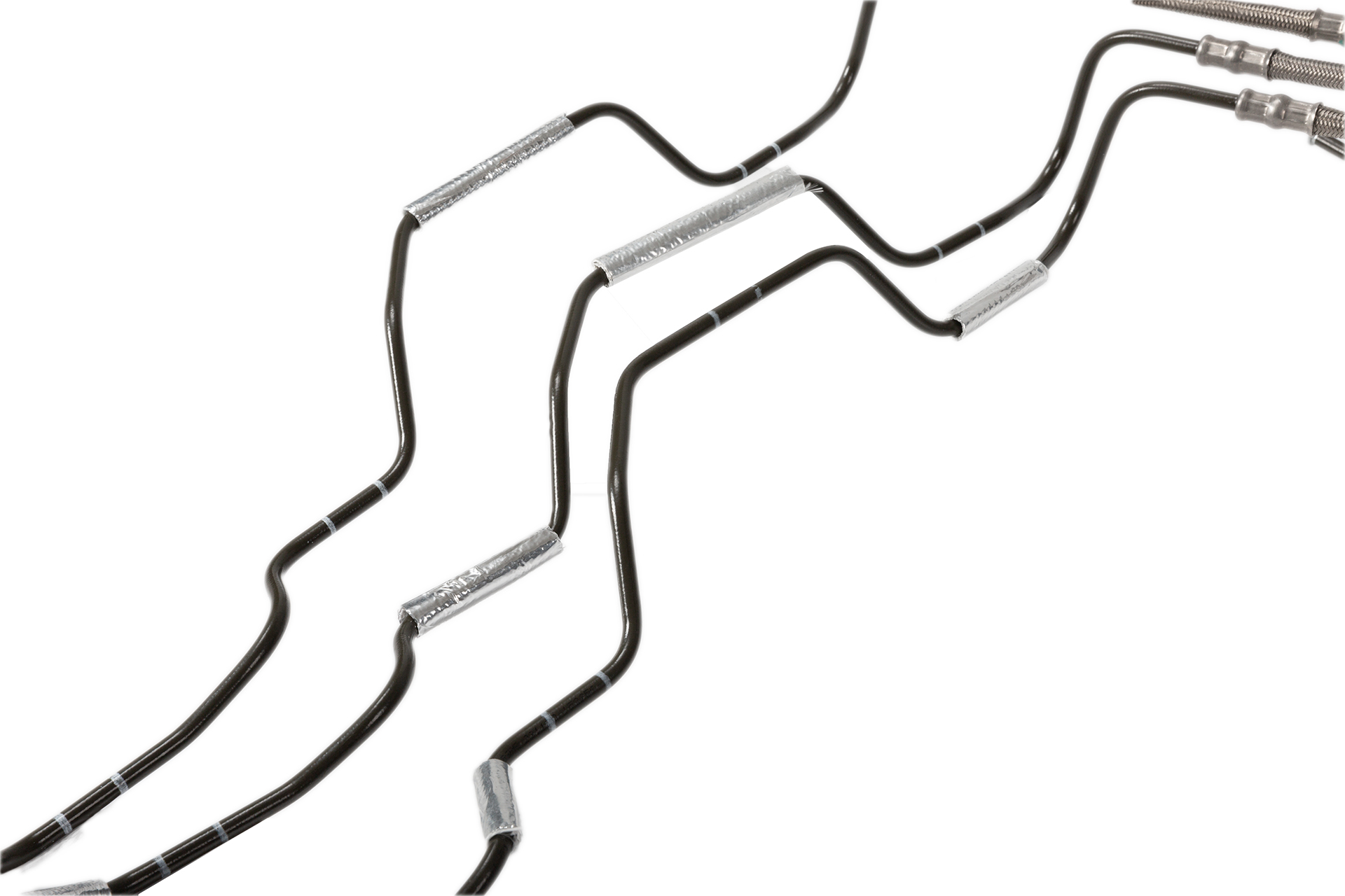 Flat-clad aluminum foil tube