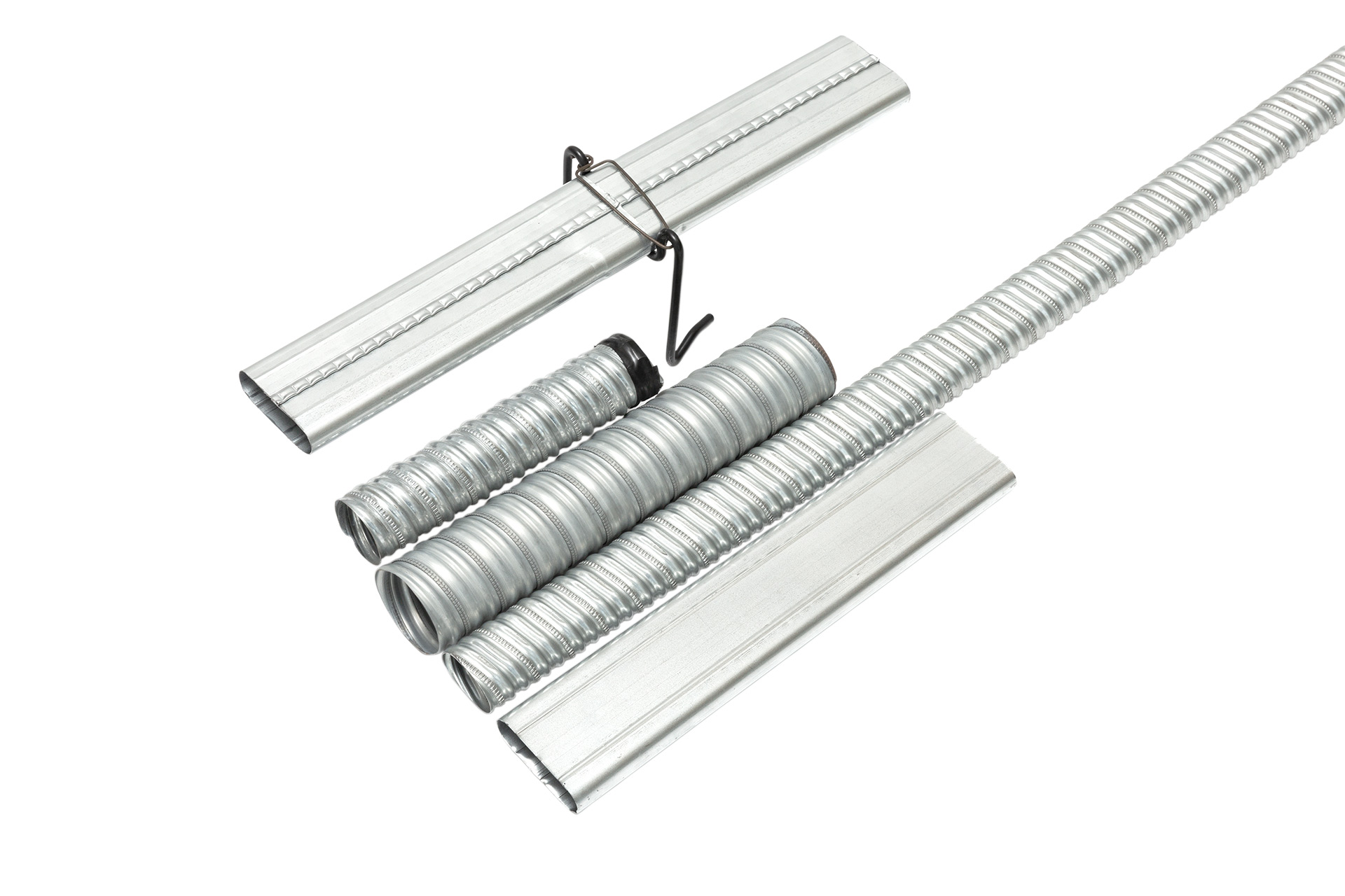 Galvanized corrugated flat / round duct